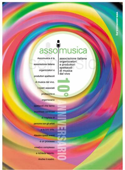 AssoMusica - Annuncio stampa 10° anniversario