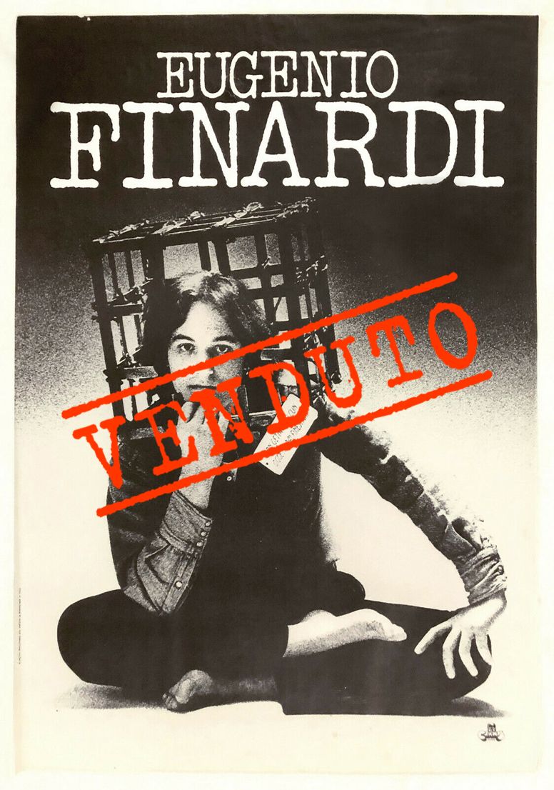 Poster concerto Eugenio Finardi 1975
