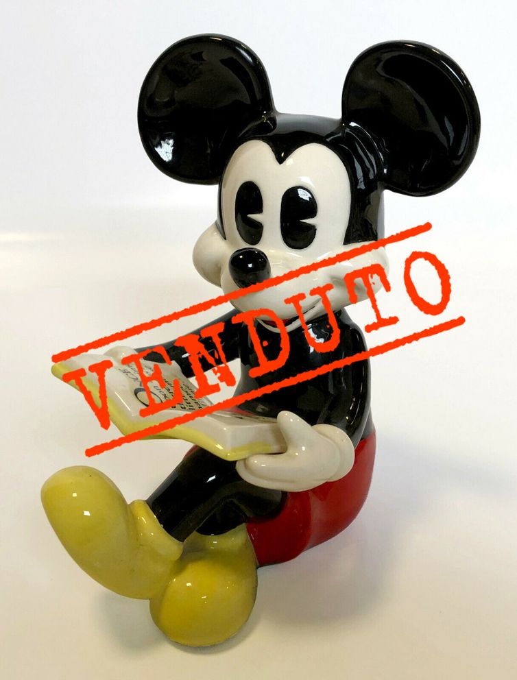 TOPOLINO VINTAGE CERAMICA made USA da Disneyland Orlando. Altezza cm.18
