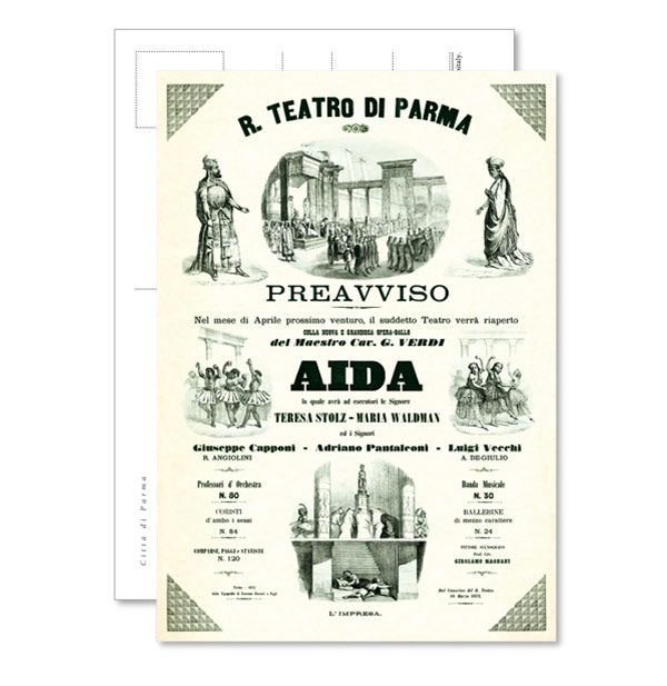 Cartolina <i>Aida 2</i><br>Cod. CA.25<Br>