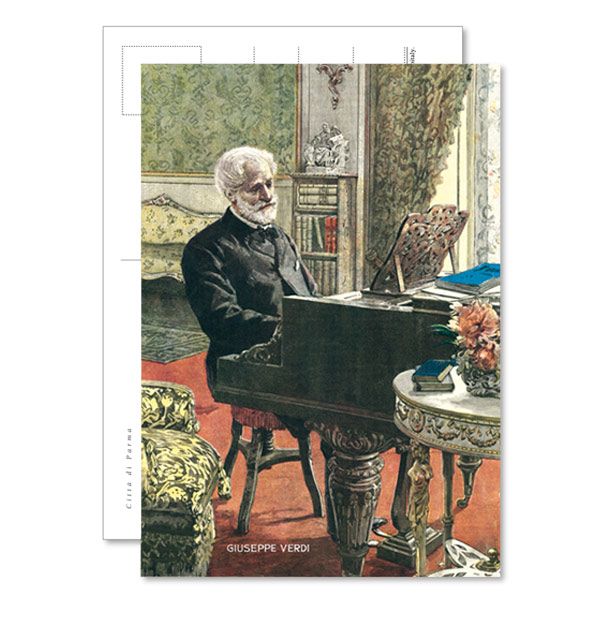 Cartolina <i>Verdi al piano</i><br>Cod. CA.12<Br>
