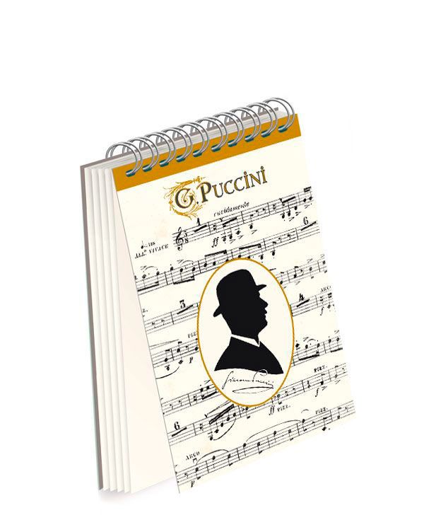 Block notes <i>Puccini cammeo.</i><br>Cod. LP.05<Br>