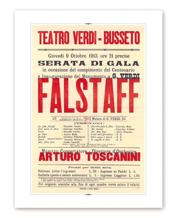 Stampa <i> Manifesto Falstaff</i><br>Cod. ST.20<Br>