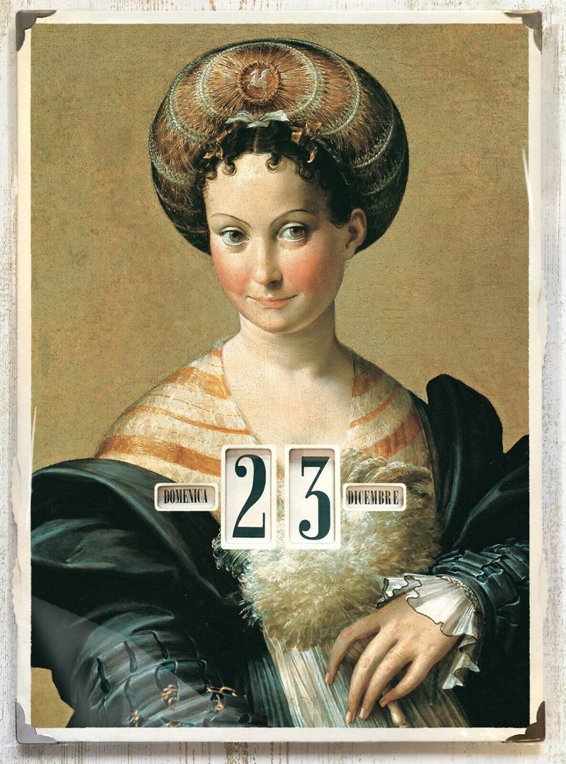 Calendario perpetuo da parete. Parmigianino 