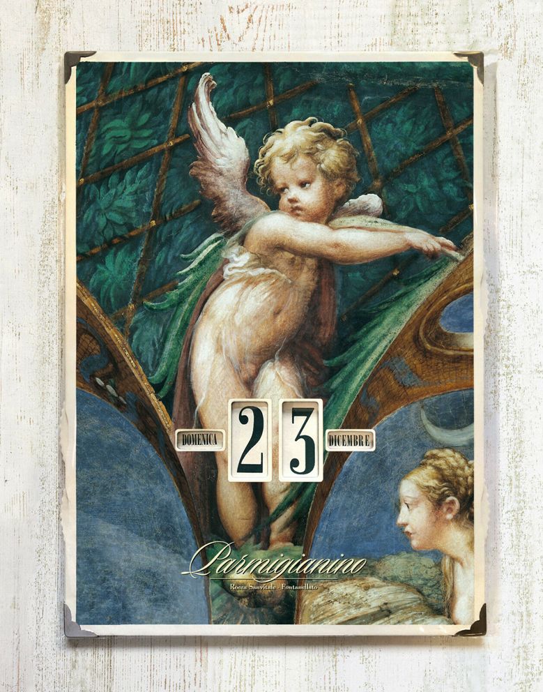 Calendario perpetuo da parete PUTTO Parmigianino