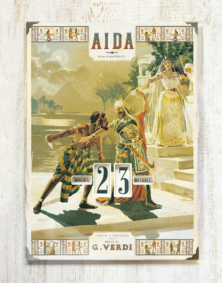 Calendario perpetuo Giuseppe Verdi AIDA