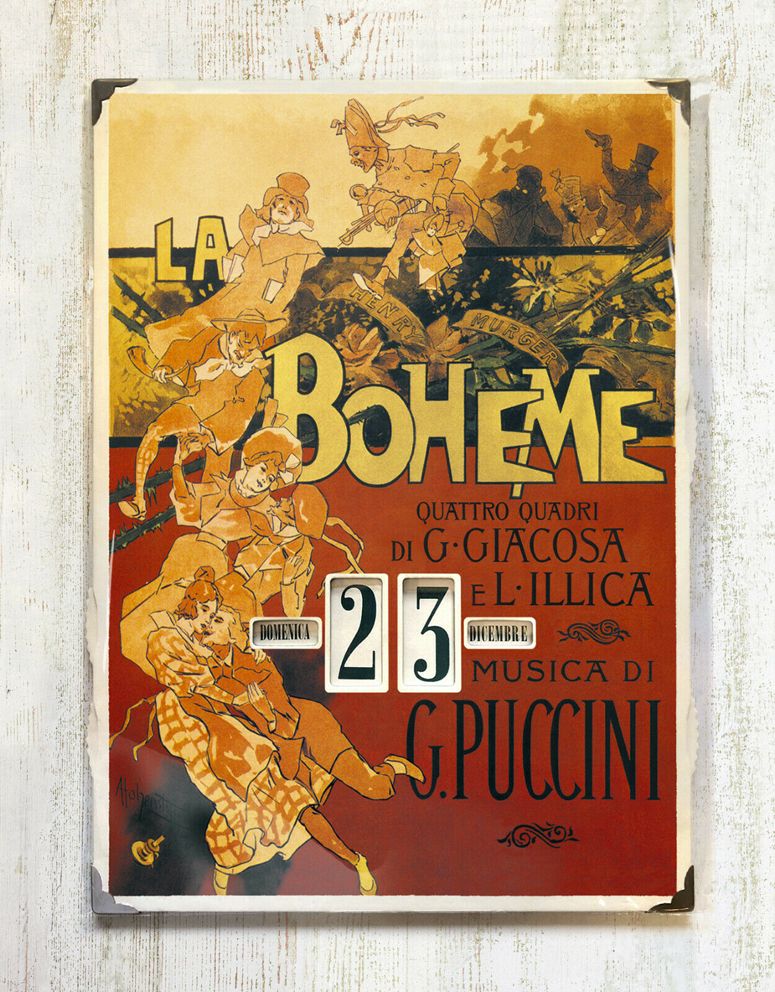 Calendario perpetuo G.Puccini BOHEME