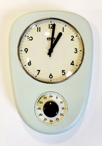 Orologio a muro da cucina con timer meccanico Stile vintage anni '50