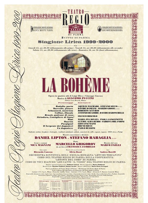 Teatro Regio di Parma - La Bohème
